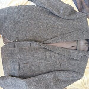 Lauren Ralph Lauren Charcoal Checkered Blazer